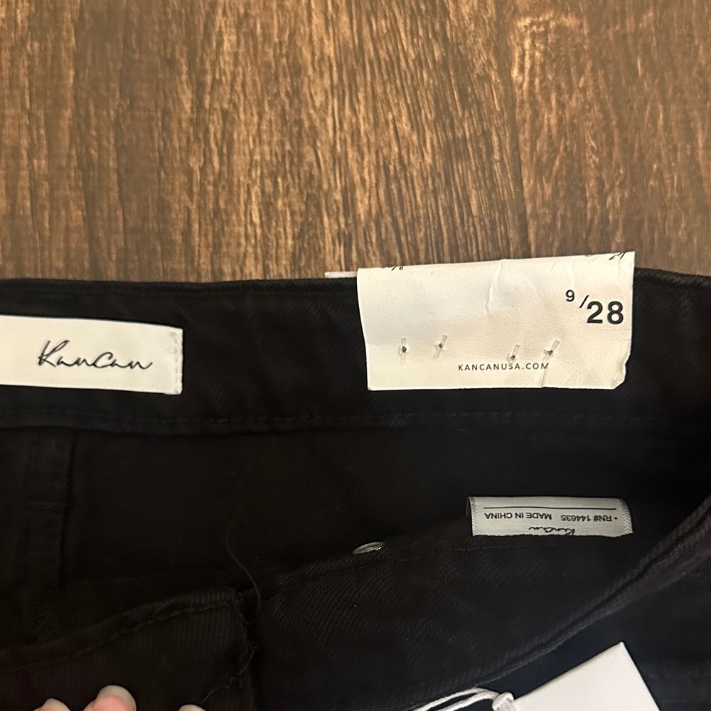 KanCan Black Frayed Jean Shorts - Picture 2 of 5